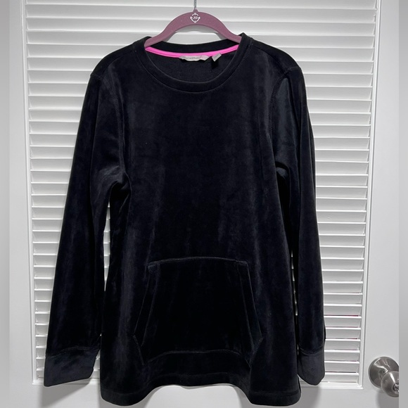 Isaac Mizrahi Live! Soho Velour Crew Neck Pullover M - Picture 2 of 4